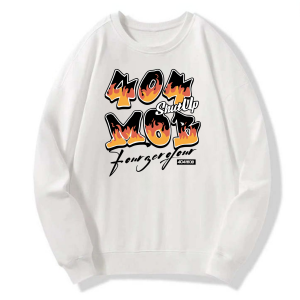 404 Mob Flame Typography Classic Sweatshirt