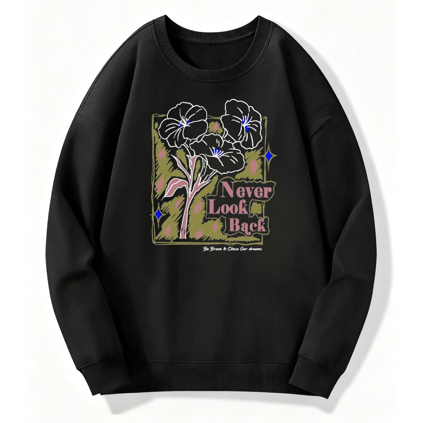 Never Look Back Floral Classic Sweatshirt - Image 4