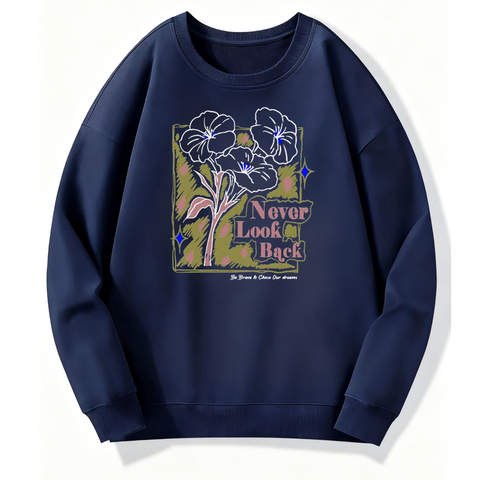 Never Look Back Floral Classic Sweatshirt - Image 3