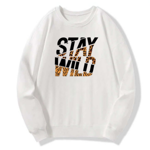 Stay Wild Animal Print Classic Sweatshirt