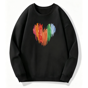 Rainbow Heart Art Classic Sweatshirt