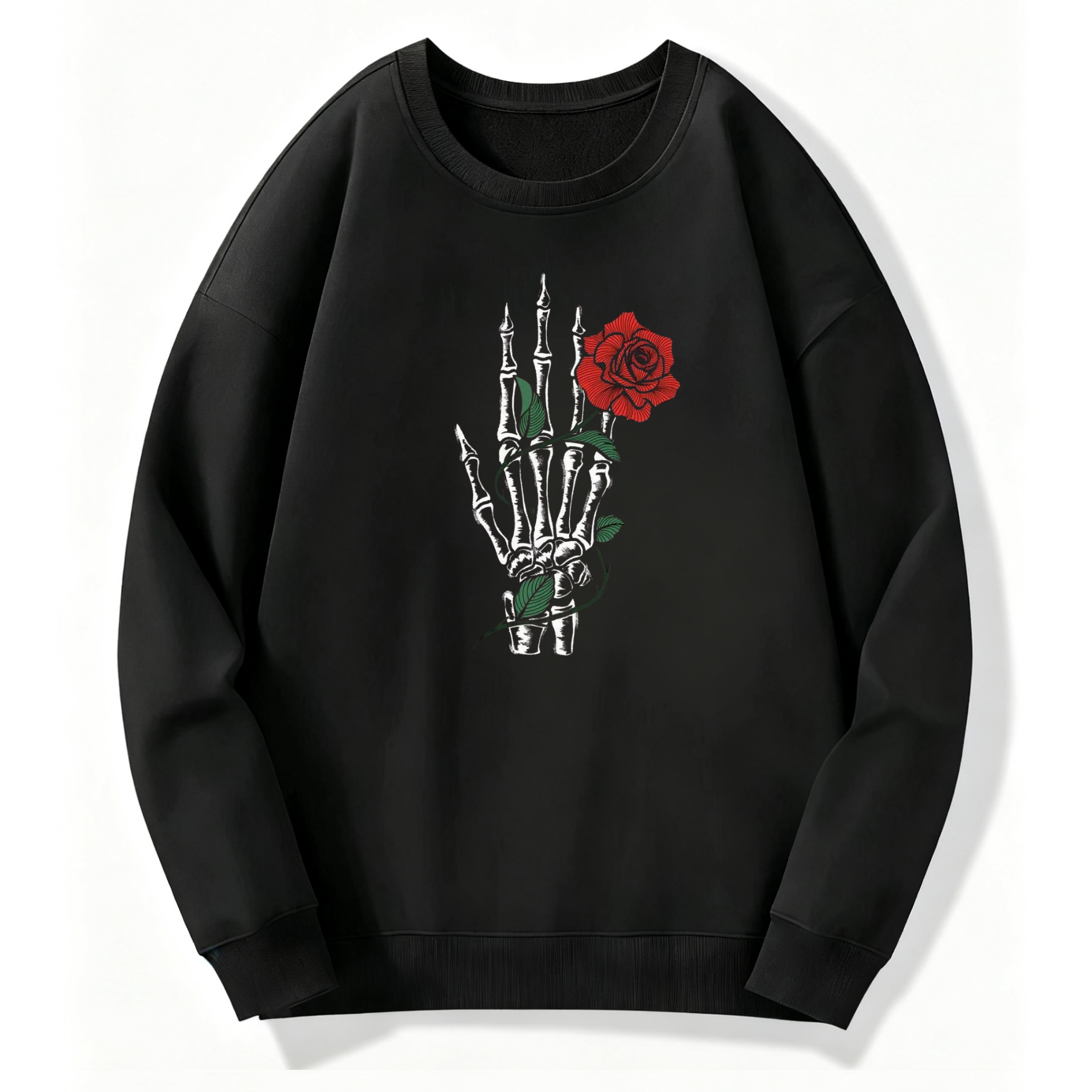 Skeleton Hand Rose Gothic Classic Sweatshirt